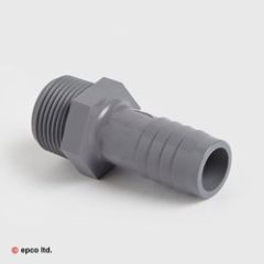 Male BSP x Inch Hose Tail Hose Adaptor | ABS Fittings | epco Plastics