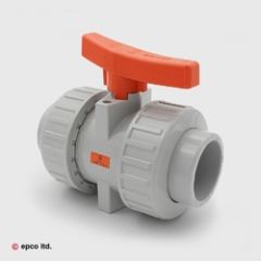 C-PVC Plain Double Union Ball Valve