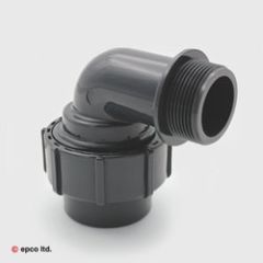 U-PVC 90 Elbow - Compression x Male Thread