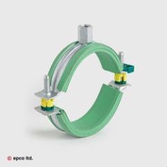 Green Rubber Pipe Clip