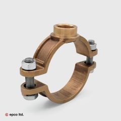 Gunmetal Saddle Clamp Set