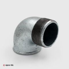 Malleable Iron Female Threaded x Male Threaded 90° Elbow - Nr. 92