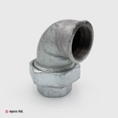 Malleable Iron Female Threaded Union 90° Elbow Conical - Nr. 96