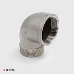 Stainless Steel Male x Female Threaded 90&#176; Elbow - Nr. 92
