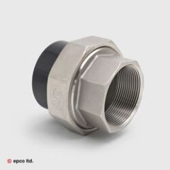 Stainless Steel Female Composite Union x U-PVC