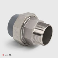 Stainless Steel Male Composite Union x ABS