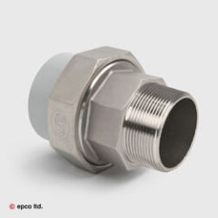 Stainless Steel Male Composite Union x C-PVC