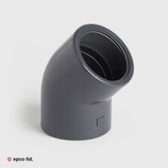 U-PVC Plain x Threaded 45 Degree Elbow
