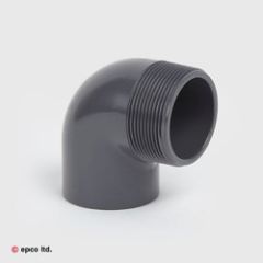 U-PVC Plain x Male Threaded 90&#176; Elbow