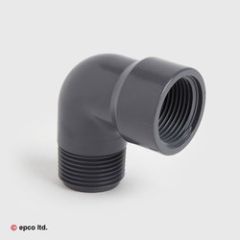 U-PVC Male x Female Threaded 90 degree Elbow
