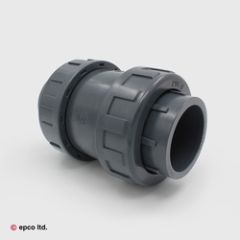 U-PVC Plain Ball Check Valve - Double Union