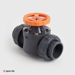 U-PVC Plain Diaphragm Valve - Handwheel Operated