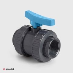 U-PVC Standard Double Union Ball Valve Threaded