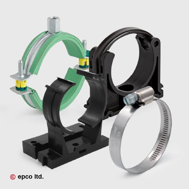 epco plastics pipe clips range